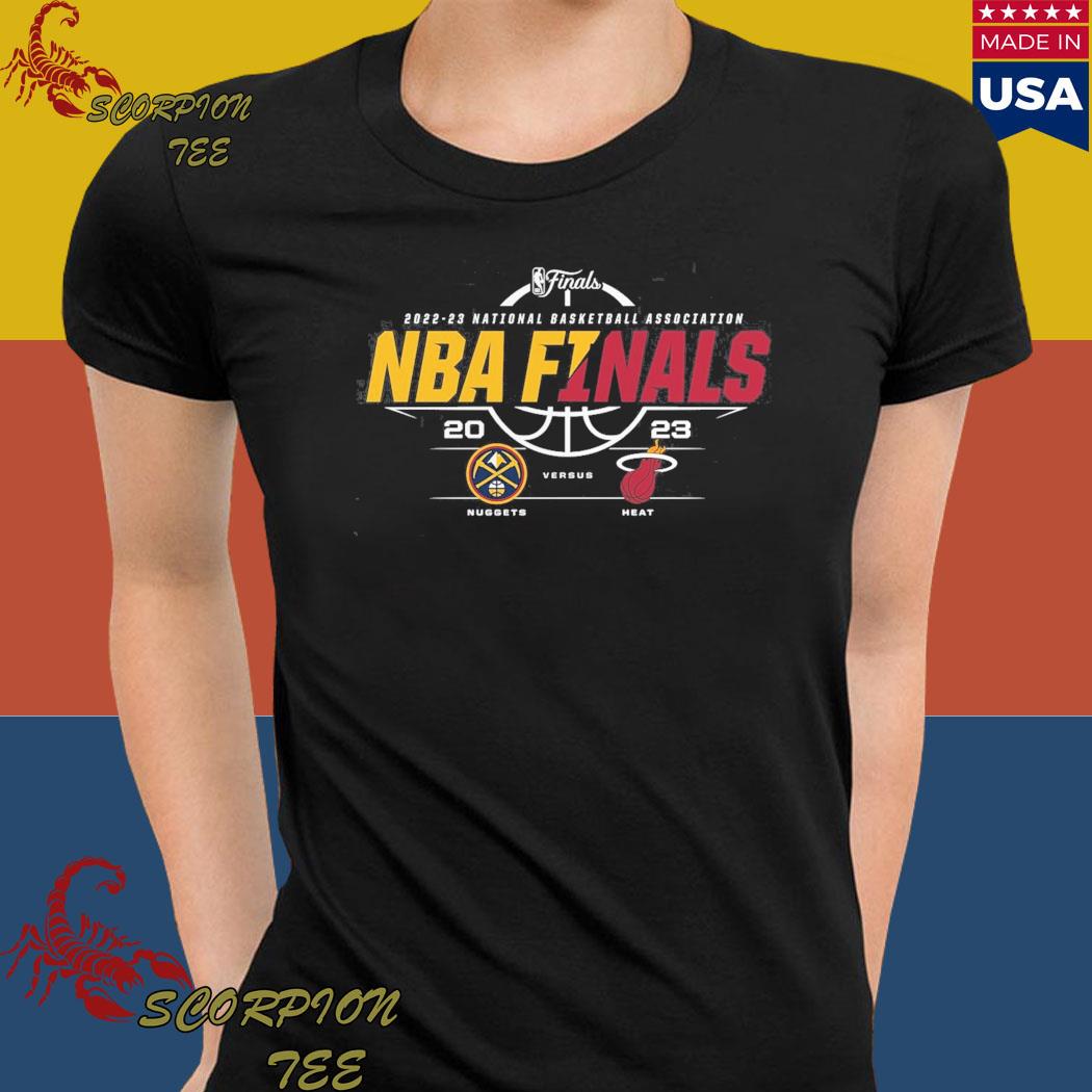 Denver Nuggets vs Miami Heat 2022 2023 National Basketball Association NBA  Finals Matchup logo shirt, hoodie, sweater, long sleeve and tank top