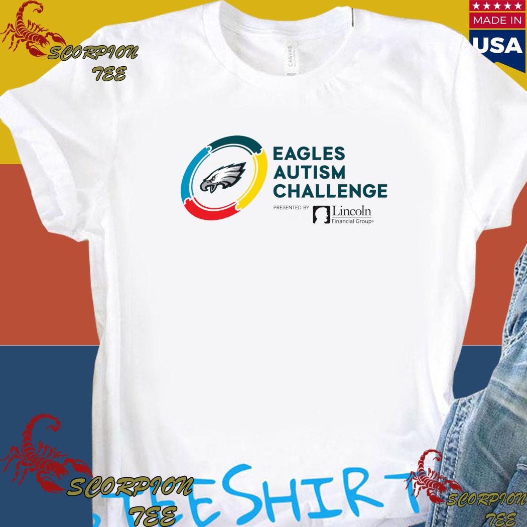 Official official Eagles autism challenge presented by Lincoln finacial  group T-shirt, hoodie, tank top, sweater and long sleeve t-shirt