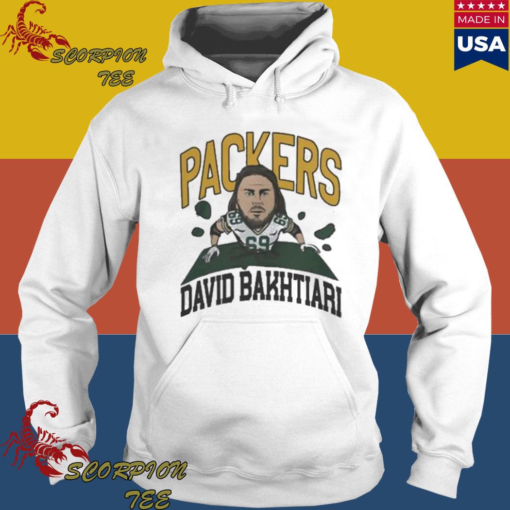 Green Bay Packers #69 David Bakhtiari Breakthrough shirt, hoodie, sweater,  long sleeve and tank top