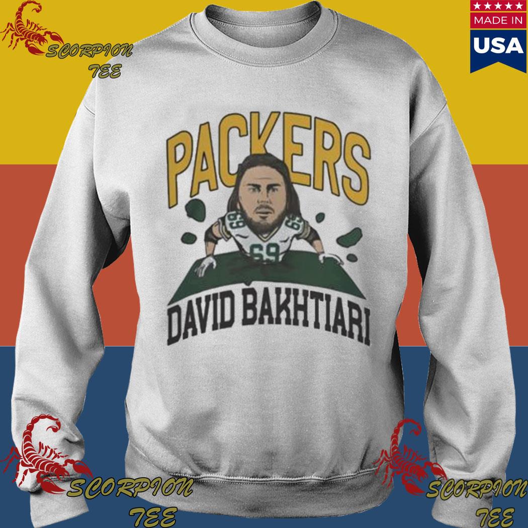 Official Packers 69 david bakhtiari breakthrough shirt, hoodie, sweater,  long sleeve and tank top