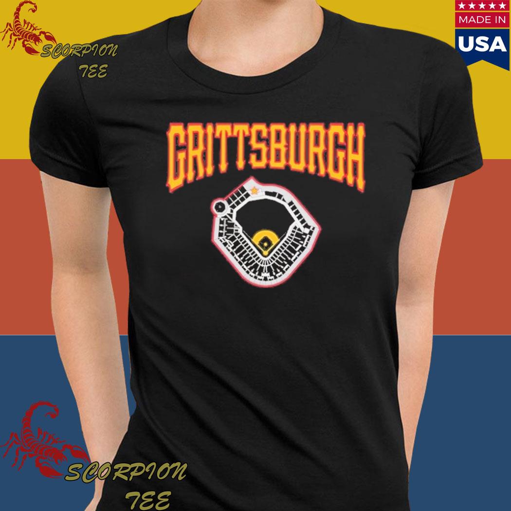 Grittsburgh Baseball Field For Pittsburgh Pirates Vintage T-Shirt