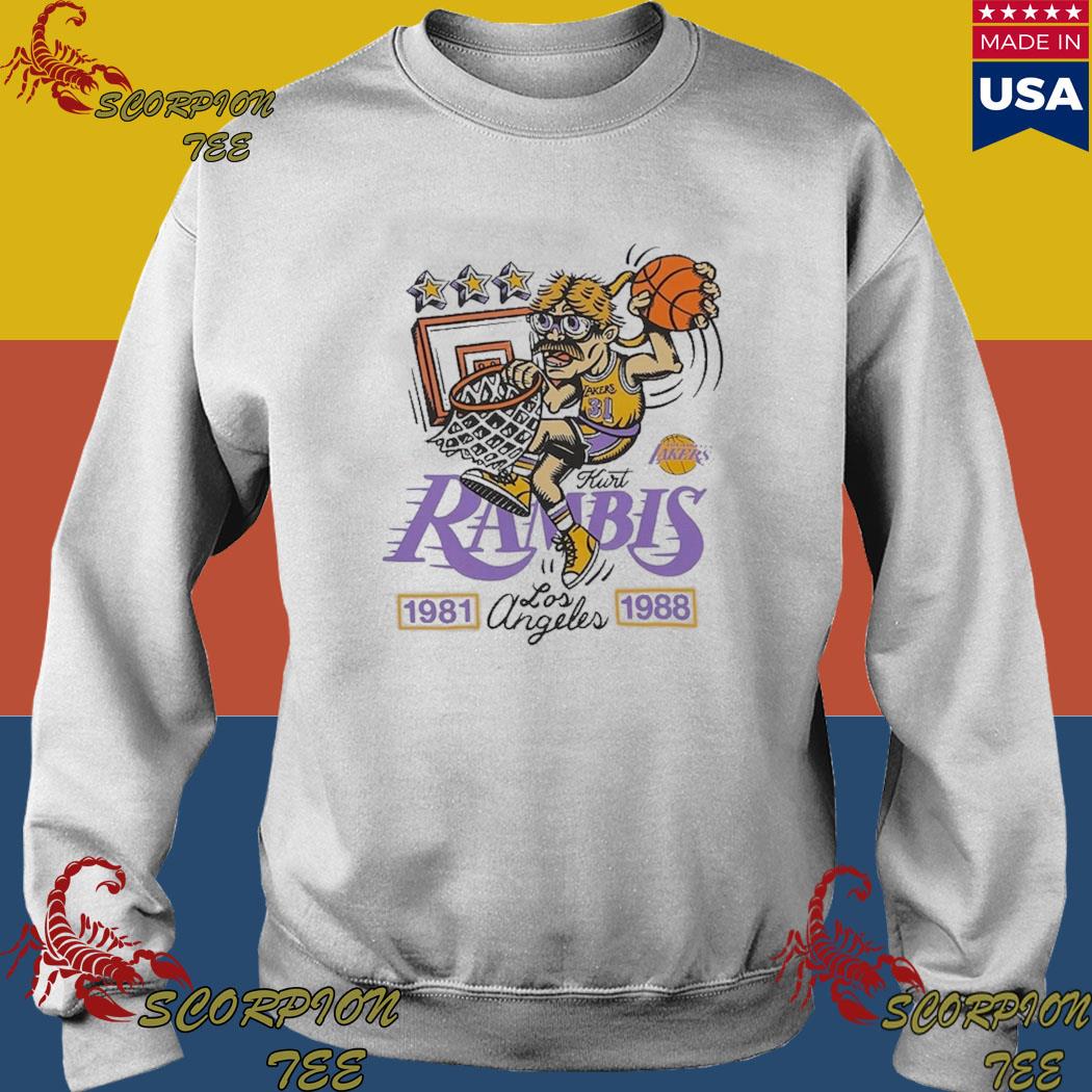 Lids Kurt Rambis Los Angeles Lakers Mitchell & Ness Player T-Shirt - Gray