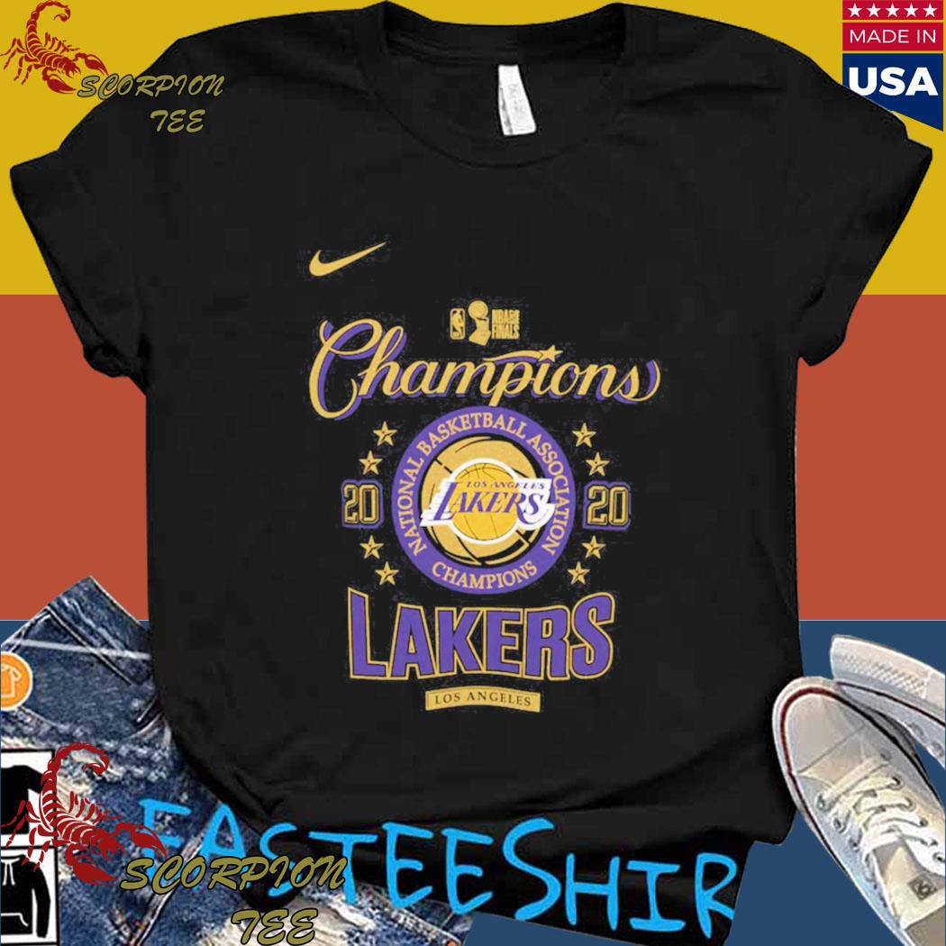 NWT Los Angeles Lakers Offficial Nike 2020 NBA Champions Shirt