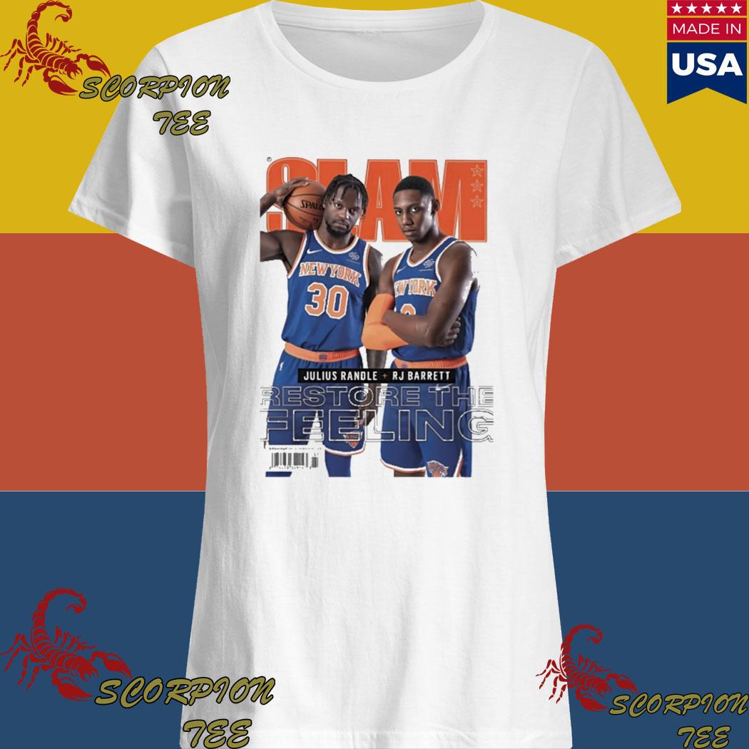 New York Knicks Slam Cover Julius Randle and Rj Barrett Restore The Feeling  shirt, hoodie, sweater, long sleeve and tank top