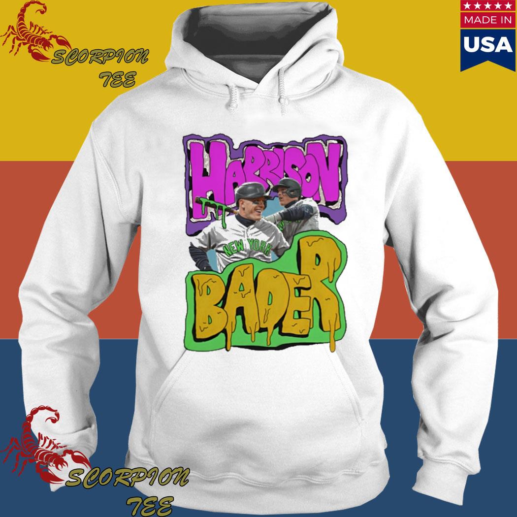 Official Harrison bader new york yankees funny T-shirt, hoodie, tank top,  sweater and long sleeve t-shirt