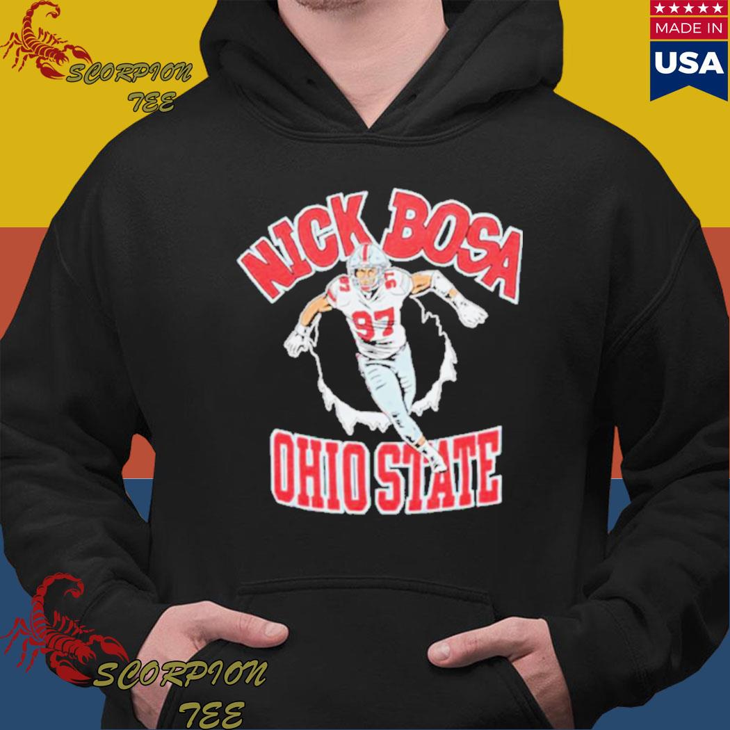 Official nick bosa Ohio state osu T-shirt, hoodie, tank top, sweater and  long sleeve t-shirt