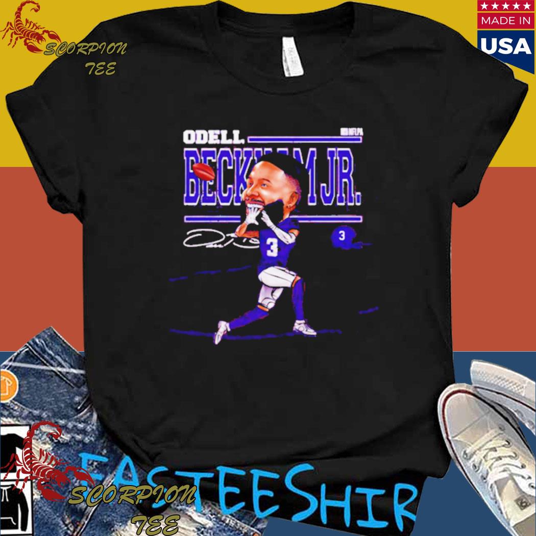 SALE!! Welcome Odell Beckham Jr. #3 Baltimore Team Name & Number 3D T- Shirt