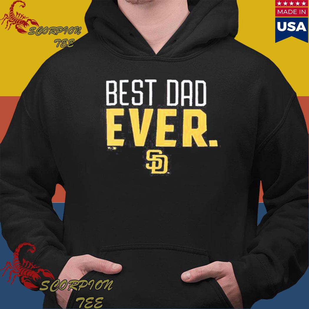 Official San Diego Padres Best Dad Ever Logo Father's Day T-Shirt