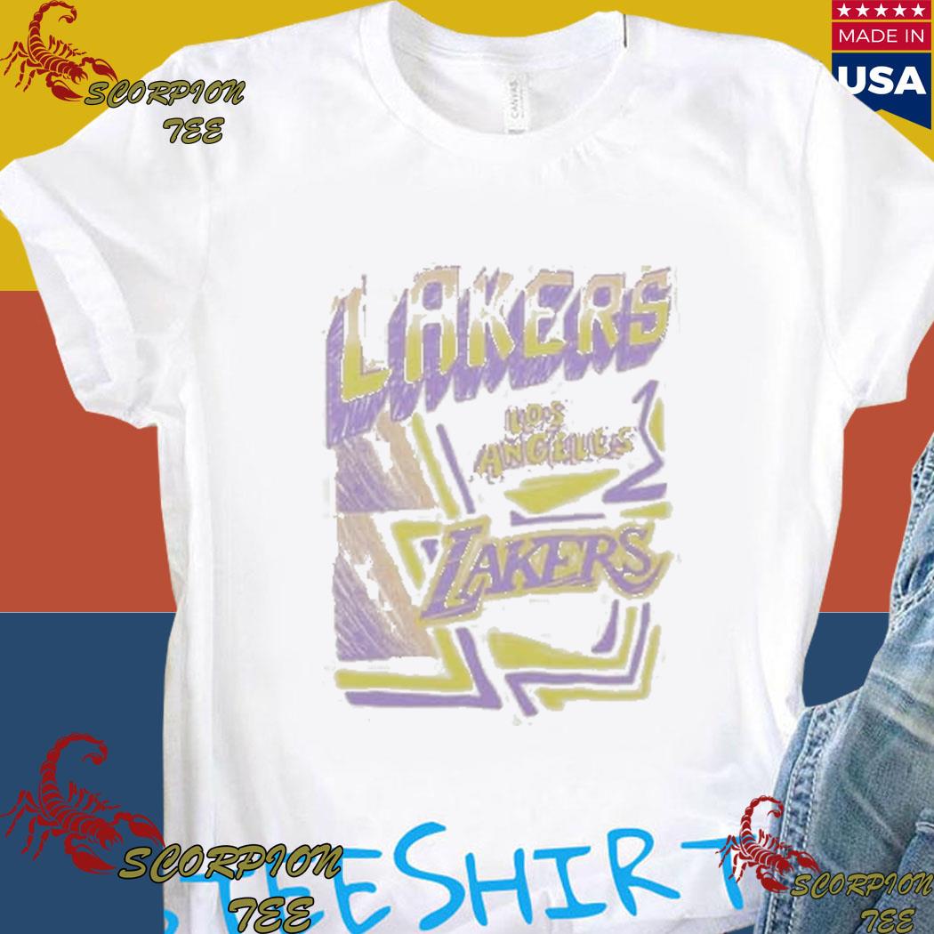 Mitchell & Ness Sidewalk Sketch SS Tee HWC Los Angeles Lakers