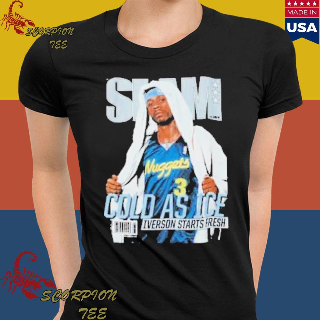 Slam covers denver nuggets allen iverson T-shirt, hoodie, sweater, long  sleeve and tank top