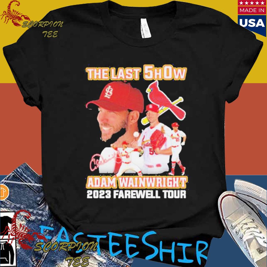 Official The last show Adam Wainwright 2023 farewell tour signature shirt,  hoodie, sweater, long sleeve and tank top