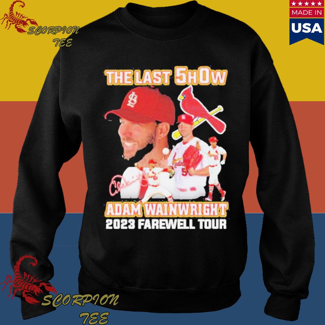 Official The last show Adam Wainwright 2023 farewell tour signature shirt,  hoodie, sweater, long sleeve and tank top