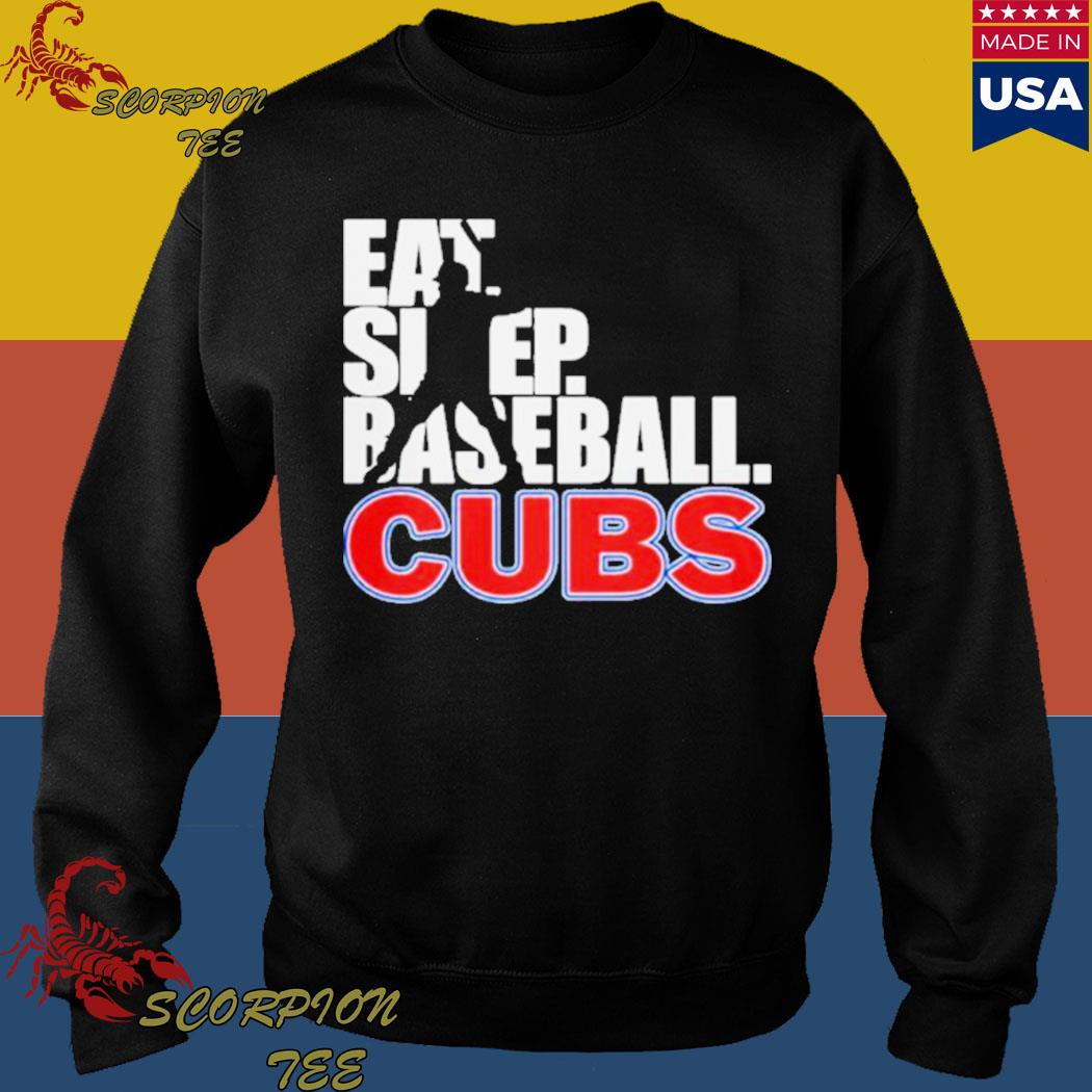 Eat sleep baseball Chicago Cubs team shirt, hoodie, sweater, long sleeve  and tank top