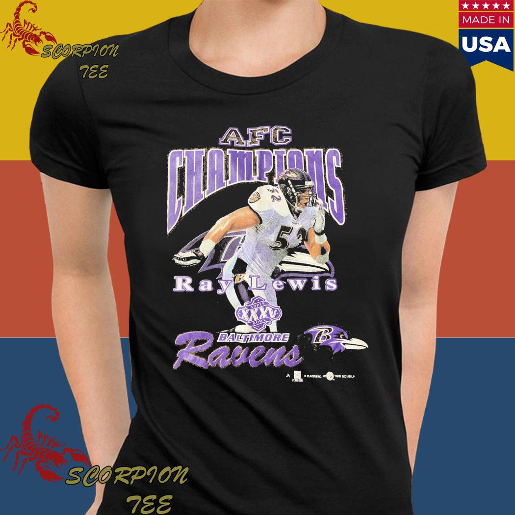 Baltimore ravens ray lewis AFC champions graphic T-shirts, hoodie