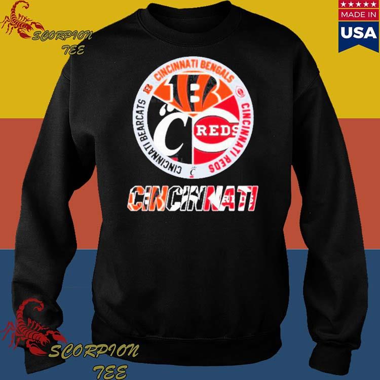 Official CincinnatI bengals reds bearcats city of champions 2023 T-shirt,  hoodie, tank top, sweater and long sleeve t-shirt