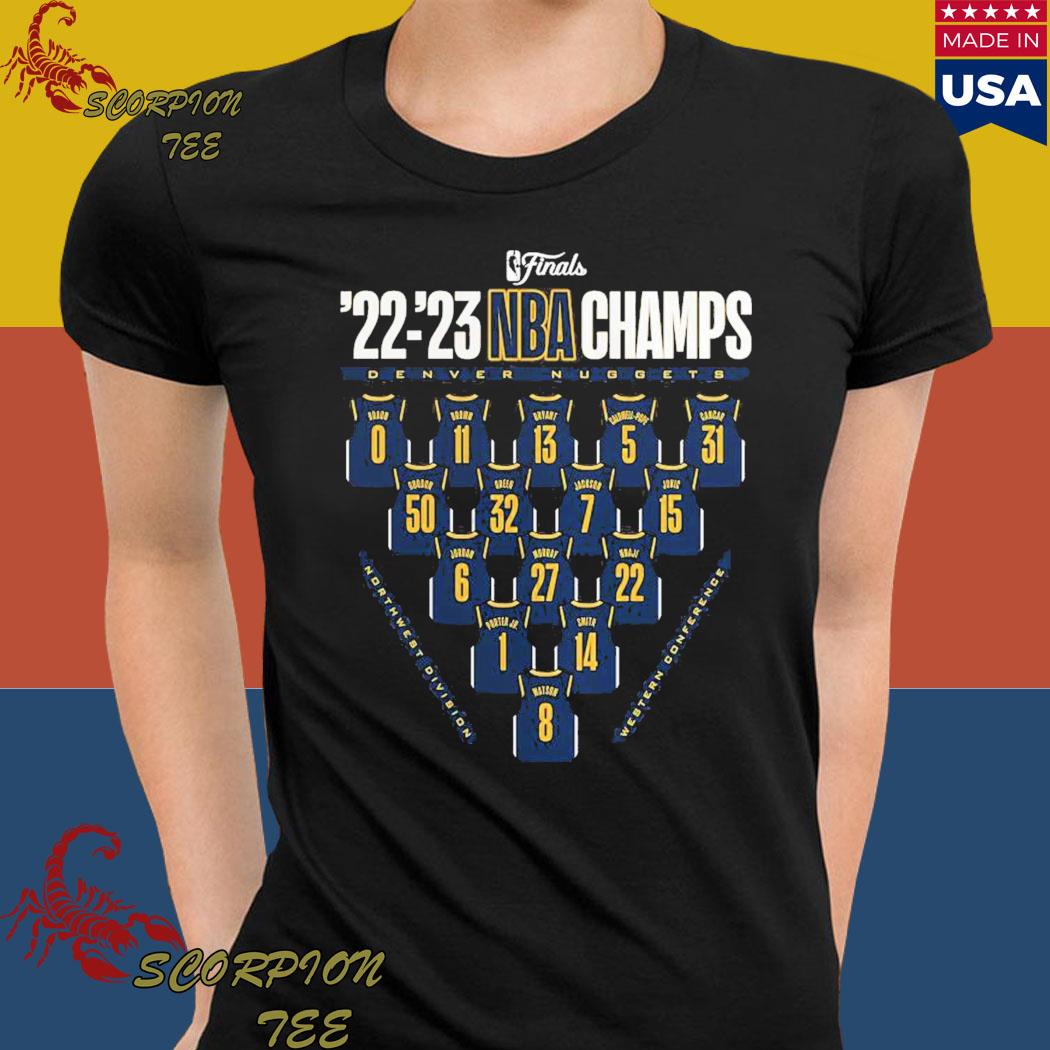 Denver Nuggets 2023 NBA Finals Roster T-Shirt, hoodie, sweater
