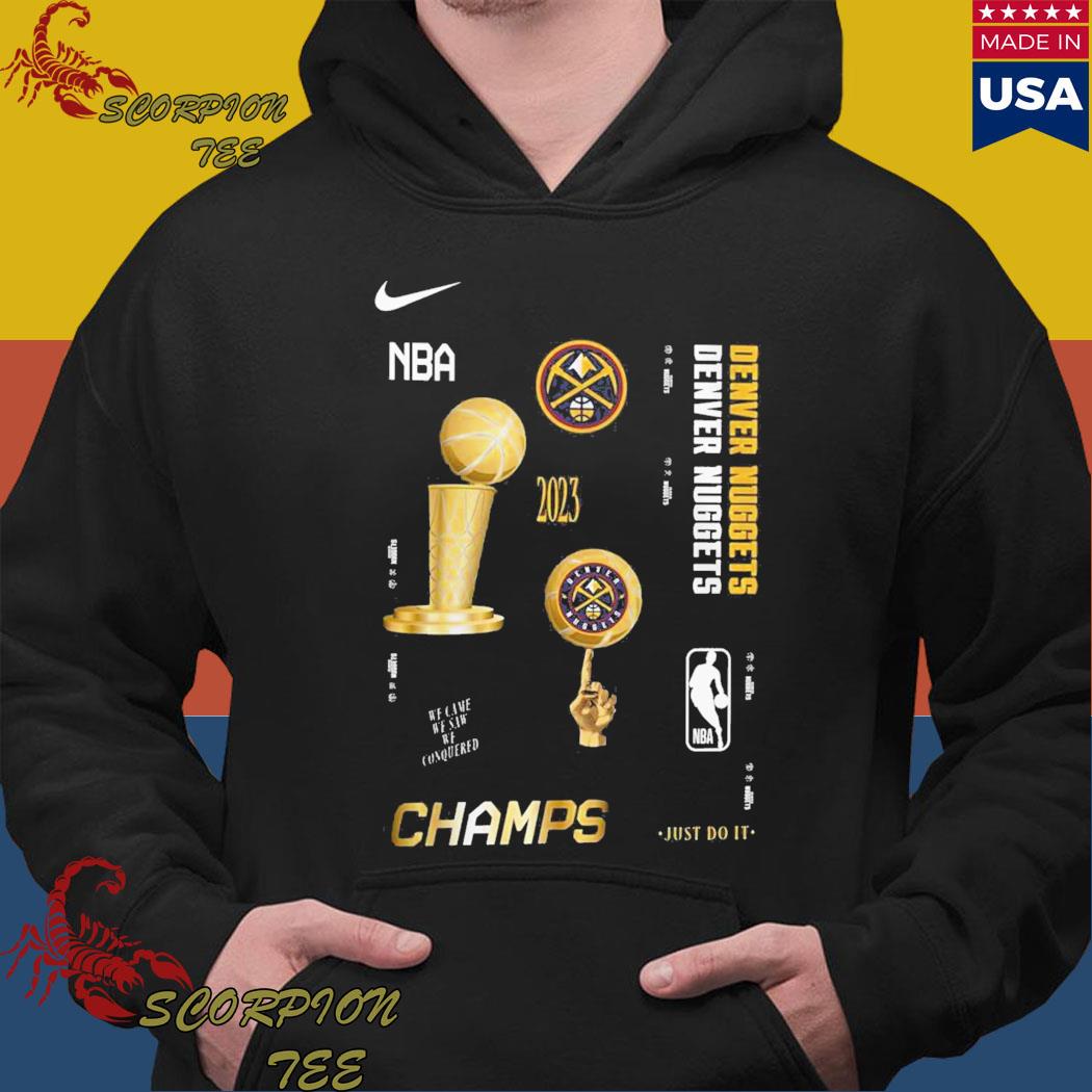 Denver Nuggets Nike 2023 NBA Finals Champions Celebration Shirt, hoodie,  sweater, long sleeve and tank top