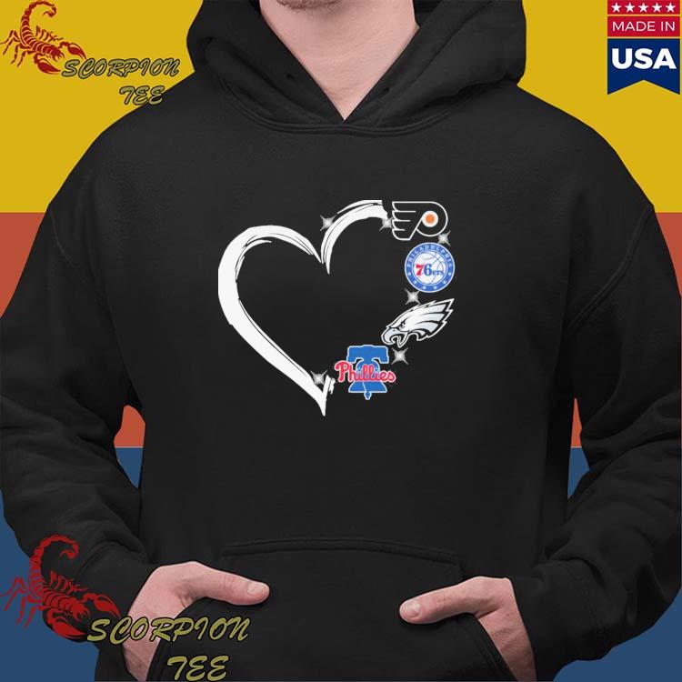 Heart philadelphia sports teams logo T-shirts, hoodie, sweater, long sleeve  and tank top