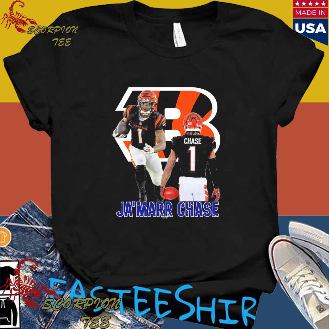 Ja'Marr Chase Orange Bengals Jersey - #1 Kids T-Shirt for Sale by djstagge