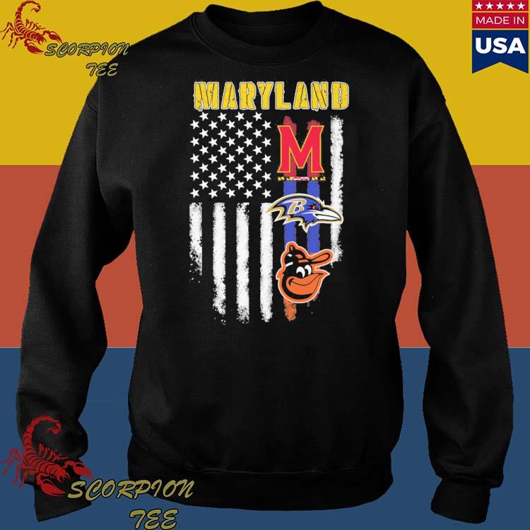 Official maryland Baltimore Ravens Orioles And Terrapins T Shirt