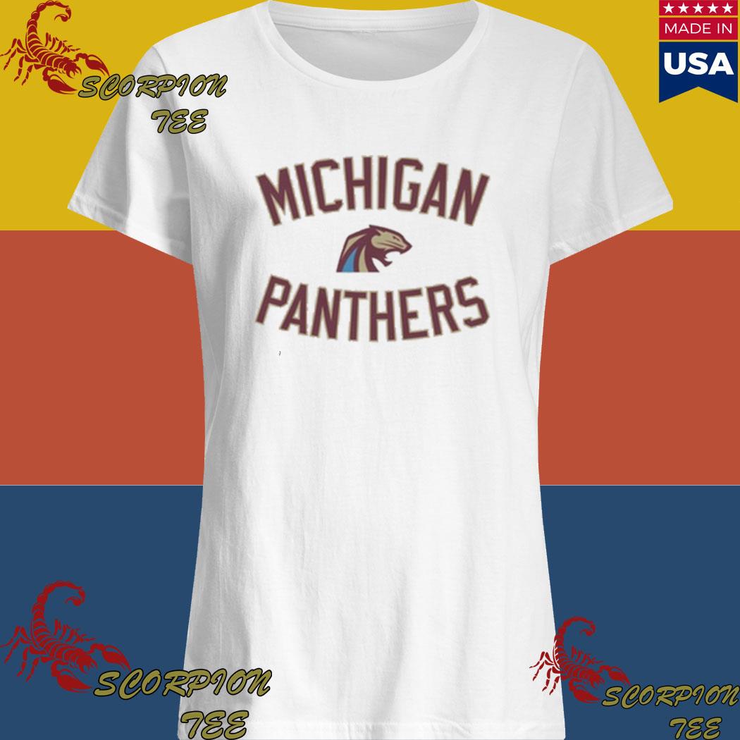 Printful Michigan Panthers Logo Grey Youth Premium T-Shirt Grey / L