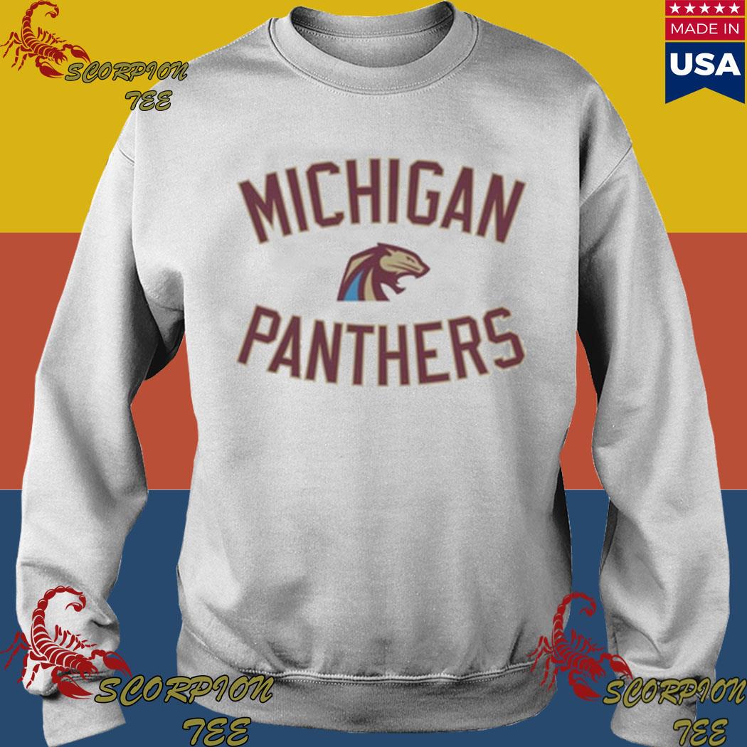 Printful Michigan Panthers Logo Grey Youth Premium T-Shirt Grey / L