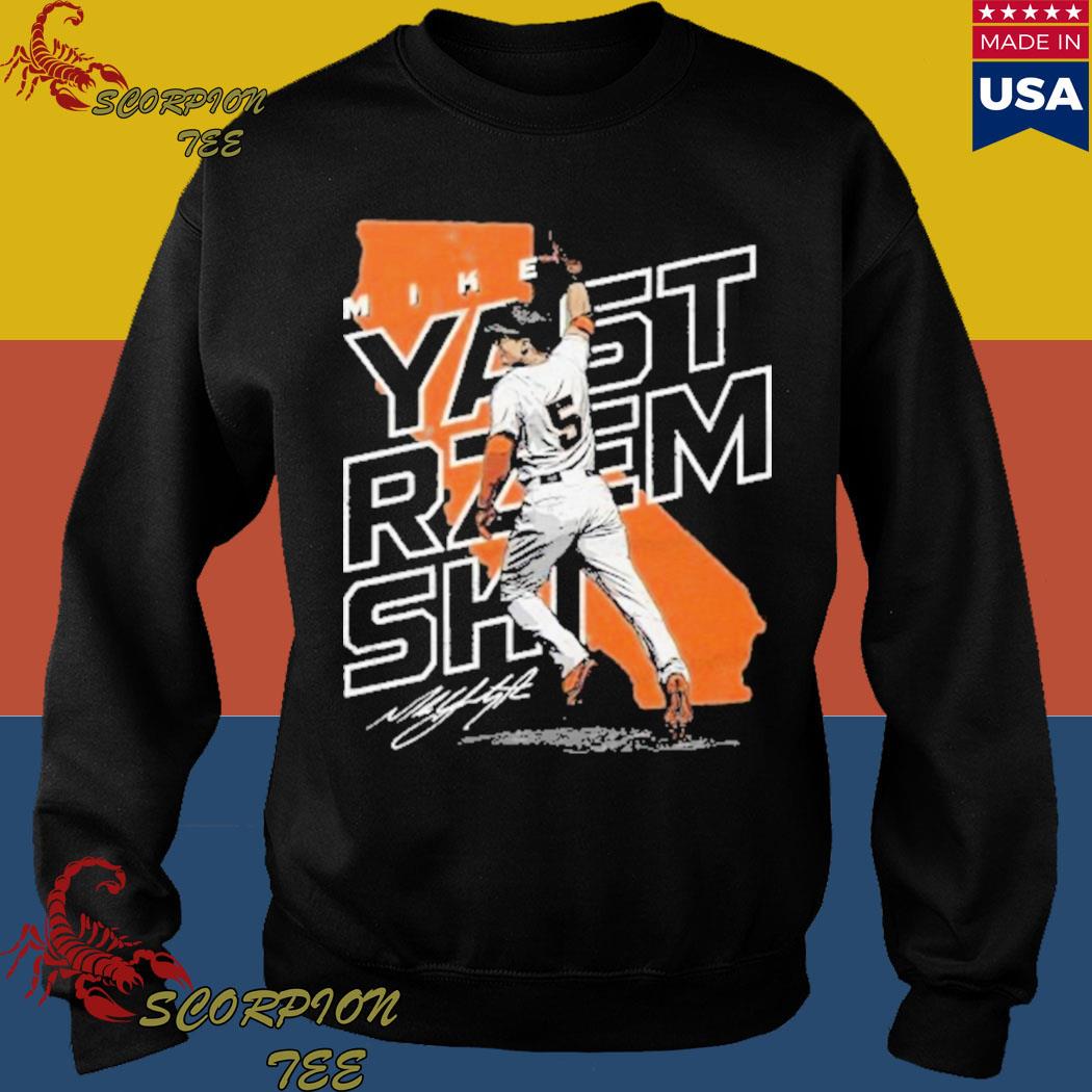 Official mike yastrzemskI jim kim redbubble mike yastrzemskI san francisco  s bay area signature T-shirts, hoodie, tank top, sweater and long sleeve t- shirt