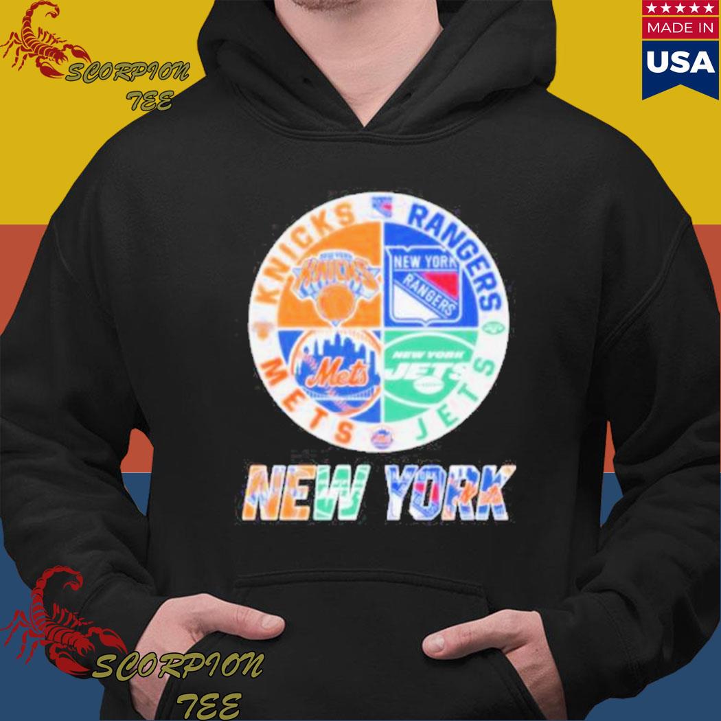 New York Nets Jets Islanders Mets 4 teams sports circle logo shirt, hoodie,  sweater, long sleeve and tank top