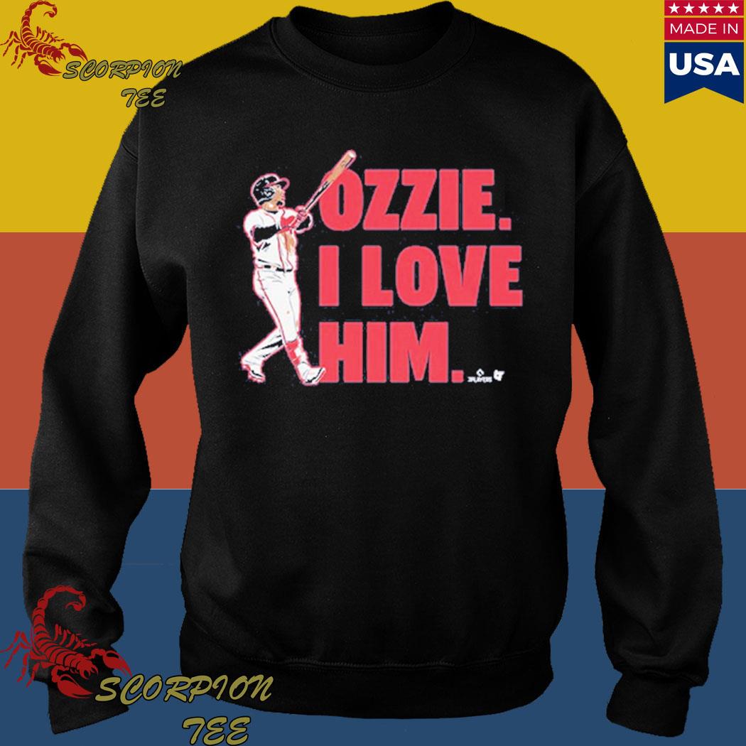 Official ozzie albies I love him T-shirts, hoodie, tank top