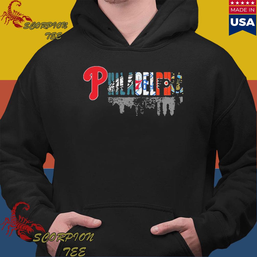 Philadelphia Phillies Eagles 76ers Flyers logo shirt, hoodie, sweater, long  sleeve and tank top