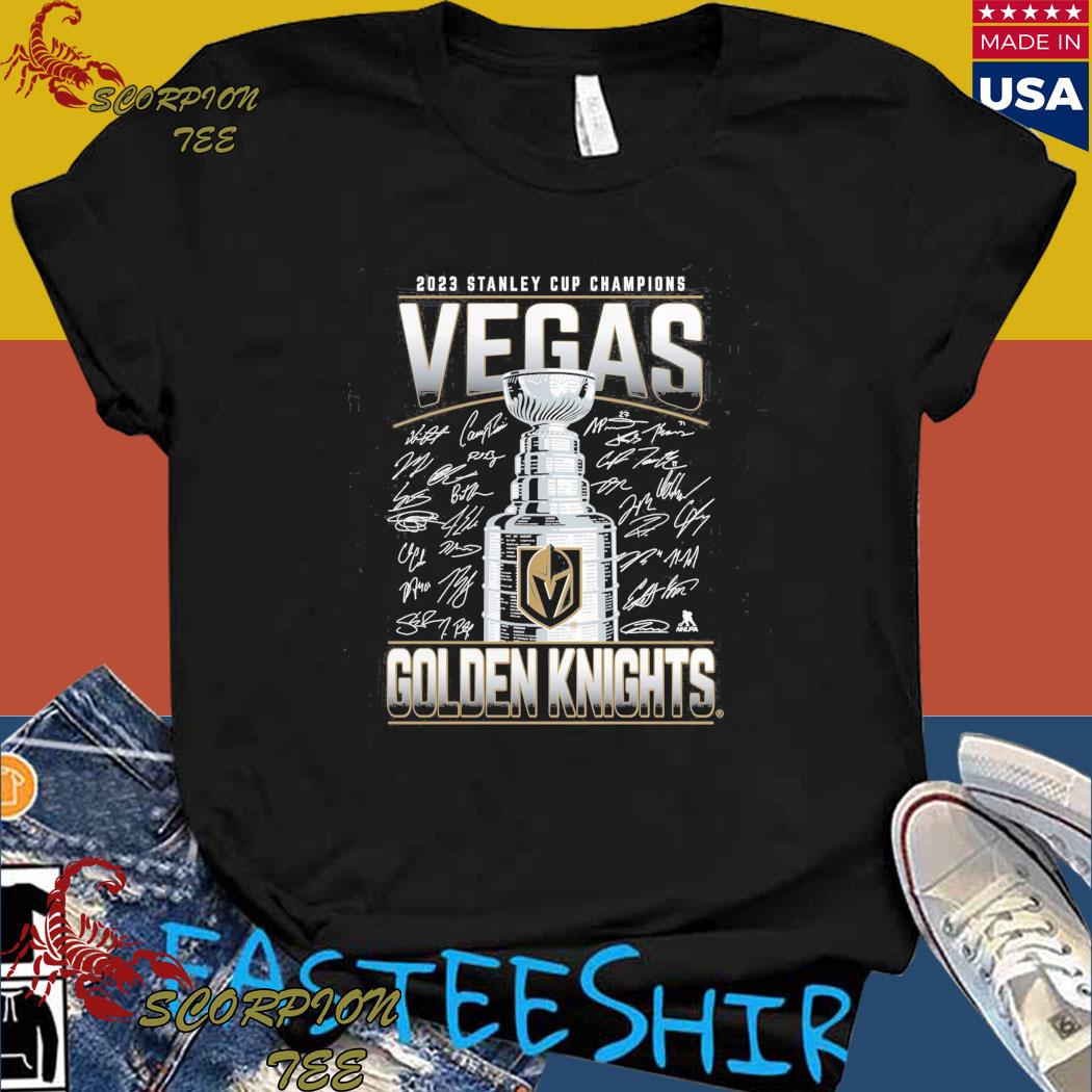 Men's Fanatics Branded Black Vegas Golden Knights 2023 Stanley Cup  Champions Logo T-Shirt