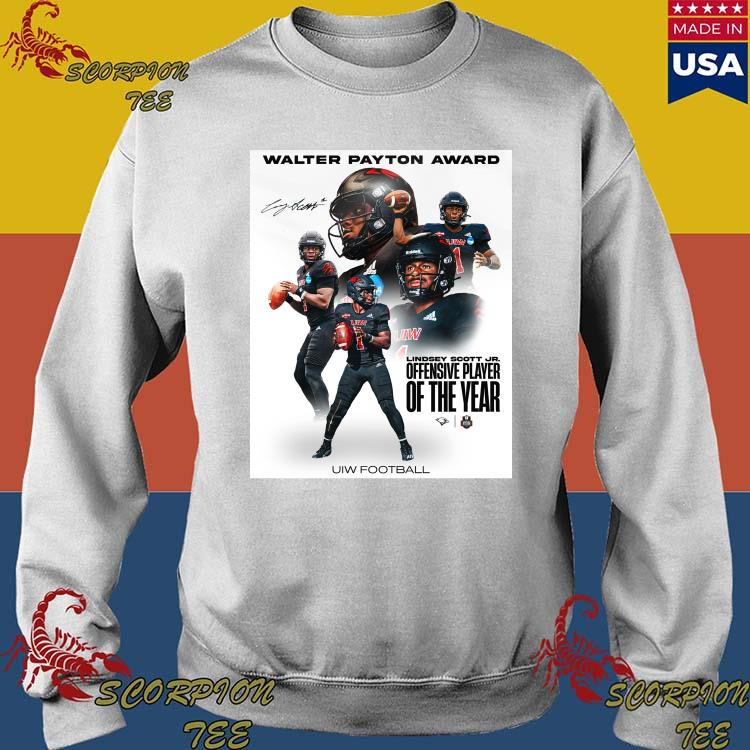 Vintage Walter Payton Award Lindsey Scott Jr Offensive Player Of The Year  Uiw Football Signatures Walter Payton T-Shirt - Family Gift Ideas That  Everyone Will Enjoy