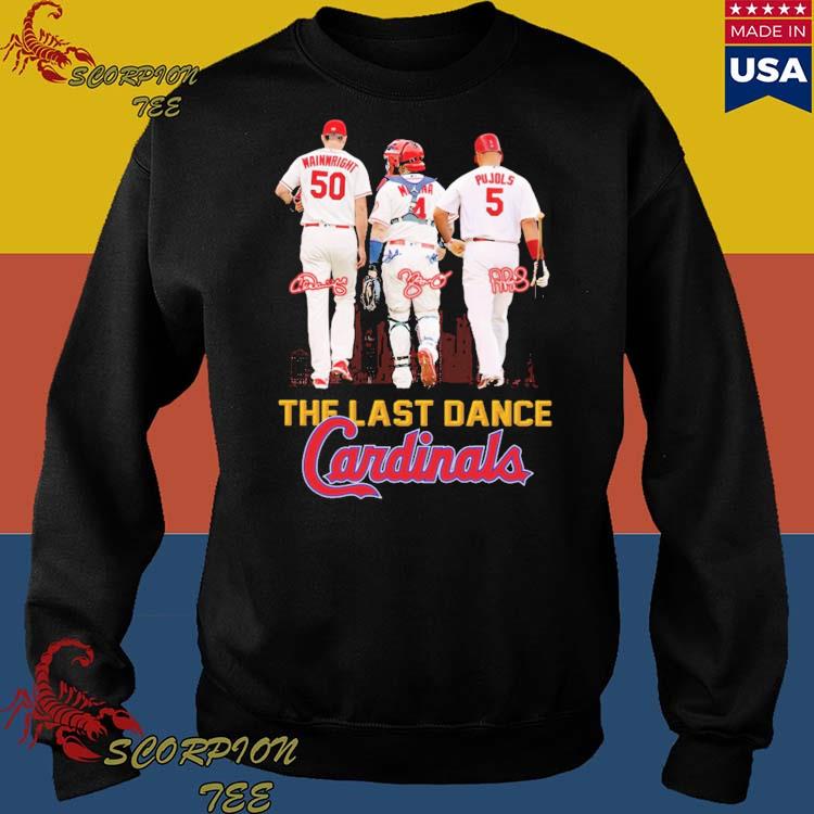St Louis Cardinals Adam Wainwright Albert Pujols And Yadier Molina The Last  Dance Signatures Shirt, Custom prints store