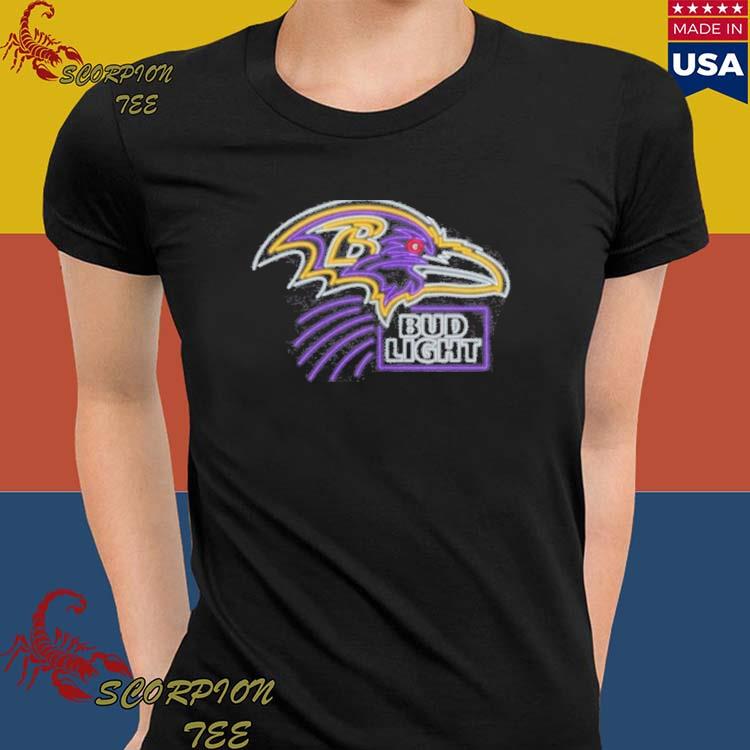 Bud Light Baltimore Ravens T-Shirt L