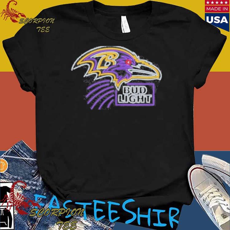 Bud Light Baltimore Ravens T-Shirt L