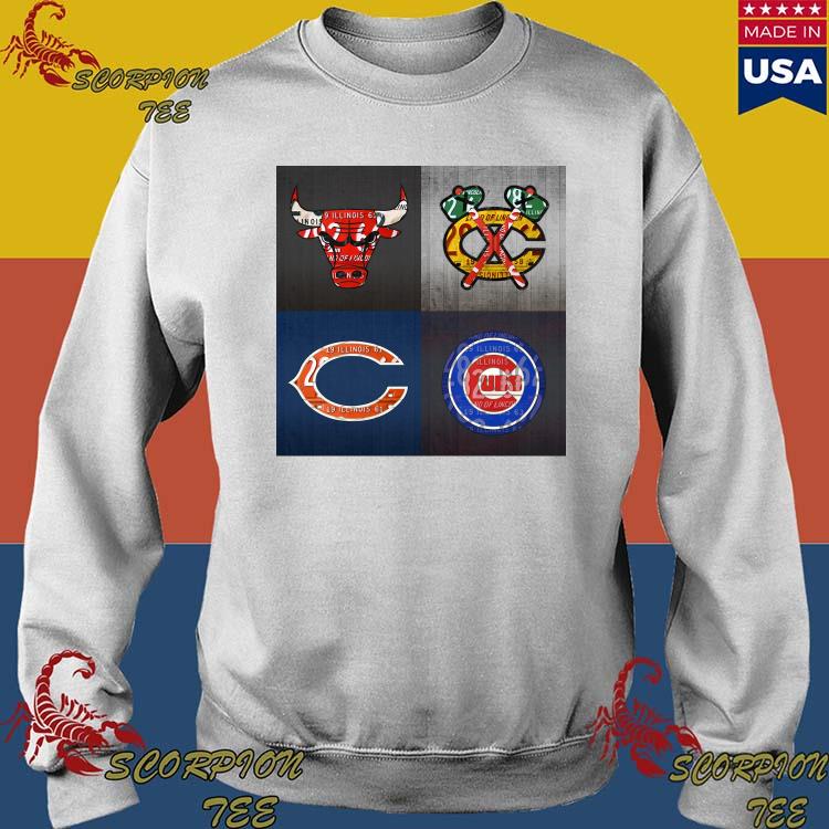 Chicago sports Chicago Blackhawks Chicago Bulls Chicago Bears Chicago Cubs  shirt, hoodie, sweater, long sleeve and tank top