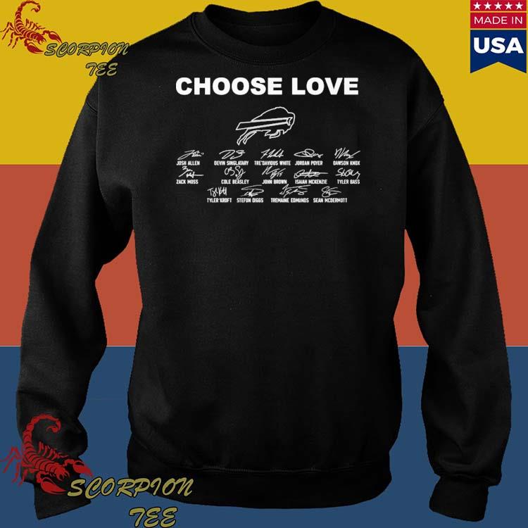 buffalo bills choose love Classic T-Shirt for Sale by Light-Source