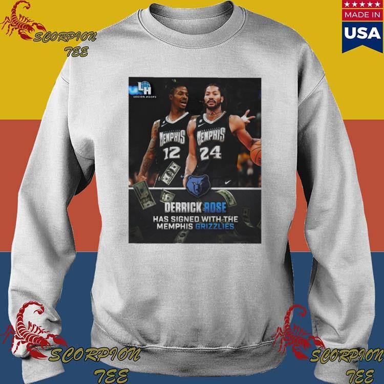 Derrick Rose has signed with the Memphis Grizzlies shirt, hoodie