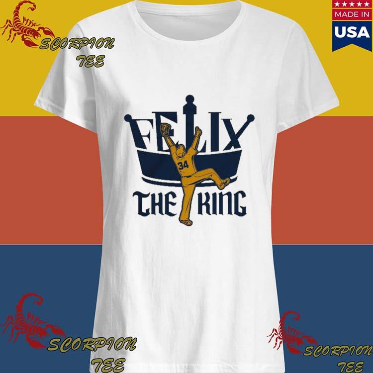 Felix Hernández Seattle Mariners Flix The King T-shirt,Sweater, Hoodie, And  Long Sleeved, Ladies, Tank Top