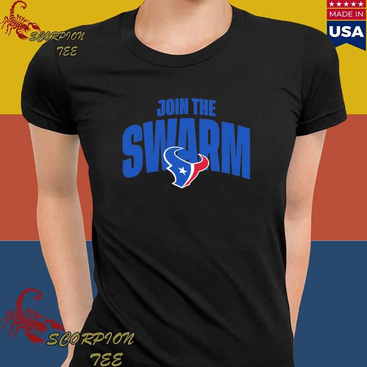 Official texans team join the swarm houston texans T-shirt, hoodie, tank  top, sweater and long sleeve t-shirt