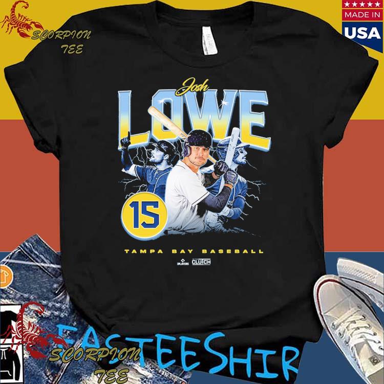 Josh Lowe Retro 90s Tampa Bay Baseball t-shirt by To-Tee Clothing