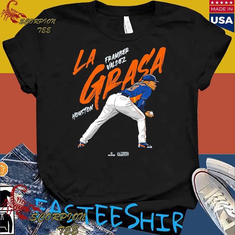 Framber Valdez: La Grasa Shirt, Houston - MLBPA Licensed - BreakingT