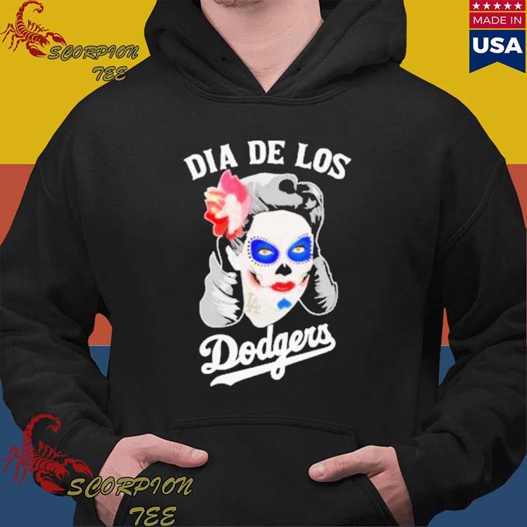 Official los Angeles Dodgers sugar skull T-shirt, hoodie, sweater