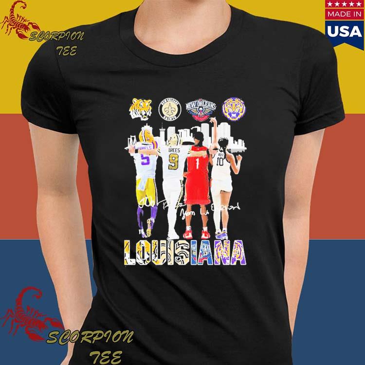 Louisiana LSU Tigers New Orleans Pelicans Saints City Champions shirt,  hoodie, sweater, long sleeve and tank top