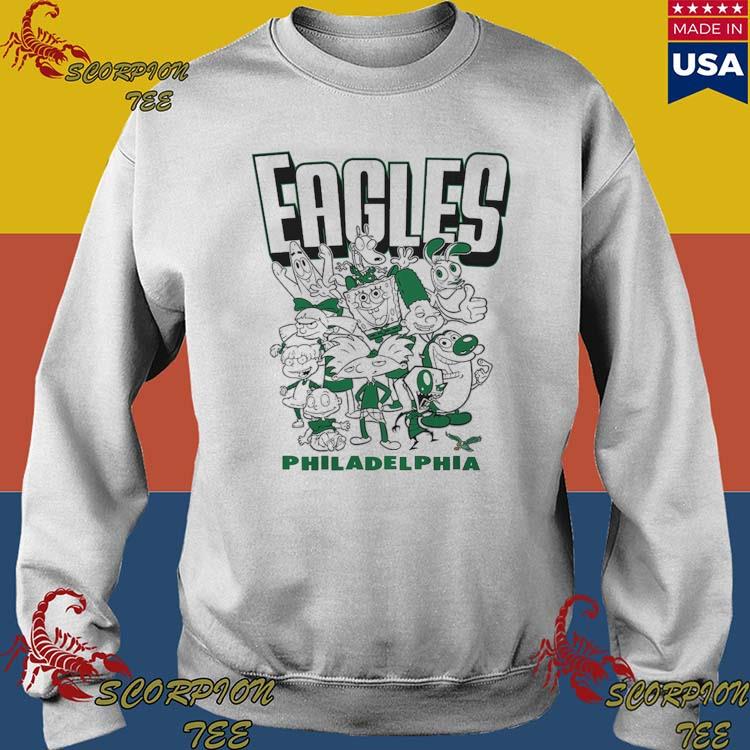 Men's Junk Food White Philadelphia Eagles NFL x Nickelodeon T-Shirt