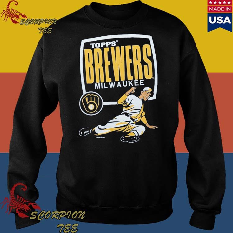 Official mlb x topps milwaukee brewers T-shirt, hoodie, tank top, sweater  and long sleeve t-shirt