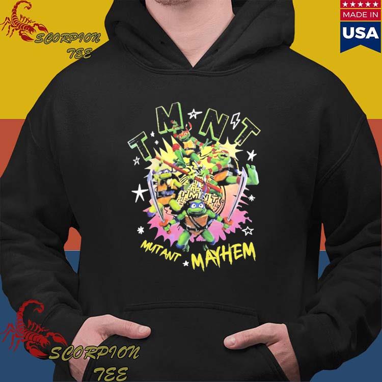 Teenage mutant ninja turtles mutant mayhem black design shirt, hoodie,  sweater, long sleeve and tank top