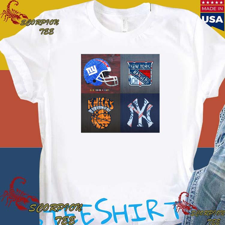 New York Sport Team NY Yankees NY Knicks and NY Giants Shirt