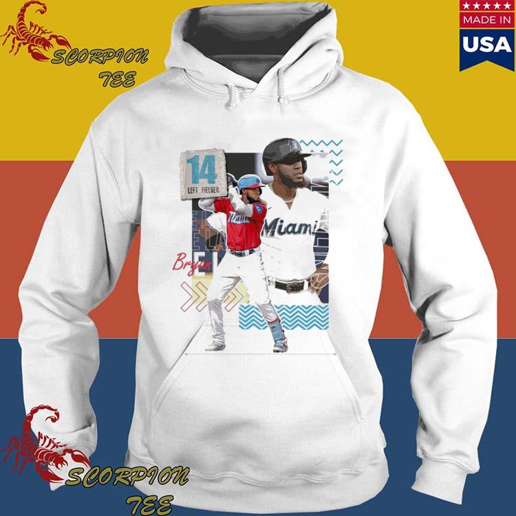 Bryan De La Cruz 14 Miami Marlins baseball poster 2023 T-shirt, hoodie,  sweater, long sleeve and tank top