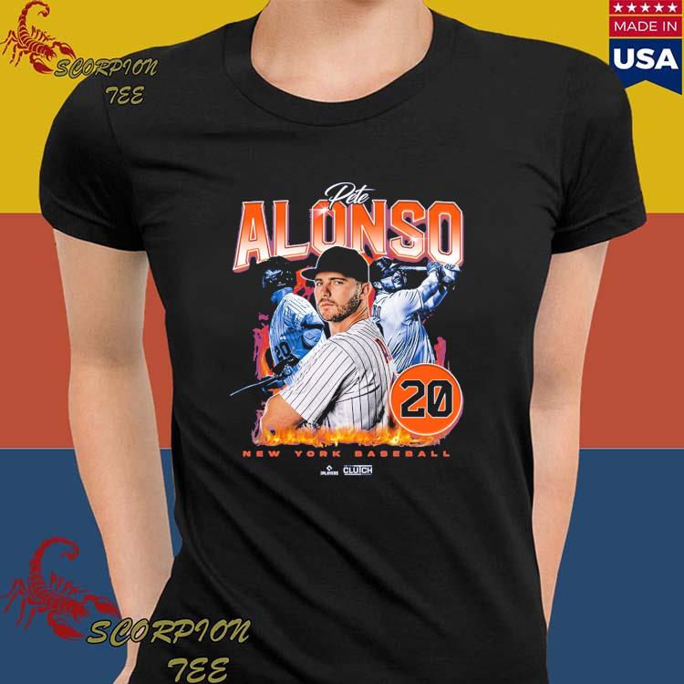 Pete Alonso Shirt, New York Baseball Men's Cotton T-Shirt